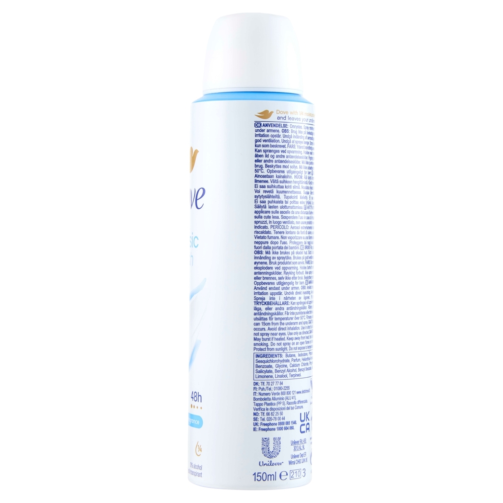Dove classic anti-perspirant 150 ml
